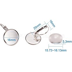 Flach rund mit Eule Zink-Legierung Jeansdruckknöpfe Fassungen für Strasssteine  für Schmuck machen&nbsp;DIY-PH0001-60S