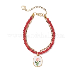 Bracelets en jade naturel de Malaisie&nbsp;BJEW-JB12439-03