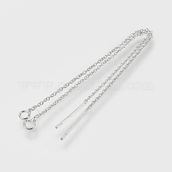 Accessoires de clous d'oreilles avec chaîne en laiton&nbsp;KK-F730-05