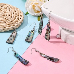 Abalone Muschel / Paua Muschelringe&nbsp;EJEW-Q166-1