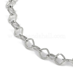 Bracciali con catene a maglie in acciaio inossidabile 304 per donna&nbsp;BJEW-G725-09P