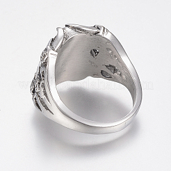 Fingerringe aus Edelstahl 304&nbsp;RJEW-G091-10