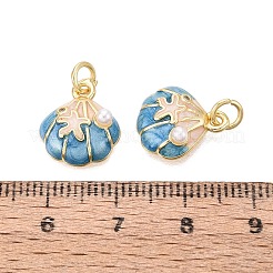 Messing Emaille Anhänger / charms&nbsp;KK-Q077-09G-03