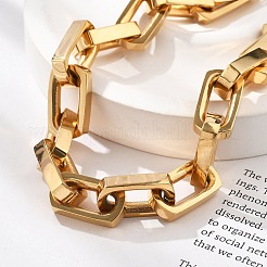 Gliederkettenarmbänder aus 304 Edelstahl für Damen und Herren&nbsp;BJEW-A031-06G