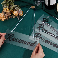 12 Stück rechteckiges Acryl-Reserviert-Schild zum Aufhängen.&nbsp;HJEW-OC00092