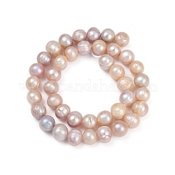 Brins de perles de culture d'eau douce naturelles&nbsp;PEAR-I007-07Z-01A