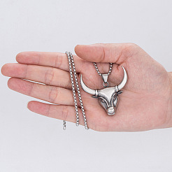 Collares colgantes vintage de acero inoxidable 304&nbsp;WG47F5F-01