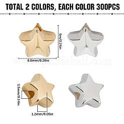 600 stücke 2 farben ccb kunststoffperlen&nbsp;CCB-SC0001-14