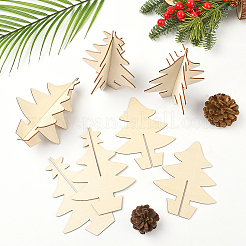 1 Beutel unfertige Weihnachtsbäume aus Holz&nbsp;WOOD-SP0001-73
