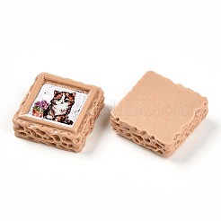 Undurchsichtige Decoden-Cabochons aus Harz&nbsp;RESI-N039-130