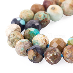 1 hebra de cuentas de turquesa natural de Hubei&nbsp;G-TA0003-45