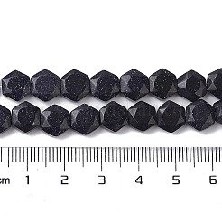 Synthetische blauen goldstone Perlen Stränge&nbsp;G-K359-C08-01