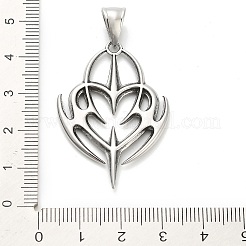 Pendentifs en acier inoxydable chirurgical 316&nbsp;STAS-A123-15AS