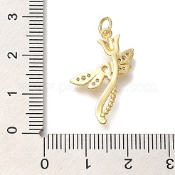 Gestell Messing micro ebnen Zirkonia Anhänger&nbsp;KK-I720-44G