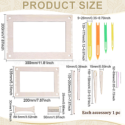 Disque de tressage en bois tissé&nbsp;DIY-WH0591-557C
