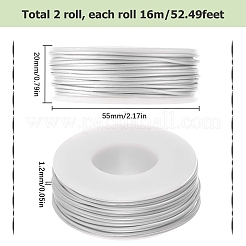 2 Rolle matter Aluminiumdraht&nbsp;AW-SC0001-01