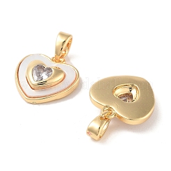 Pendentifs en laiton zircon cubique transparent&nbsp;KK-B102-23G