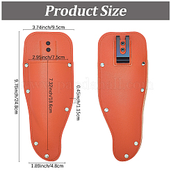 Schutzhülle für Schere aus PU-Leder&nbsp;AJEW-WH20054-174