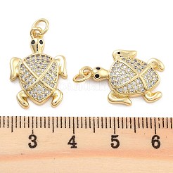 Pendentifs en zircone cubique clair en laiton&nbsp;KK-U009-12M-G