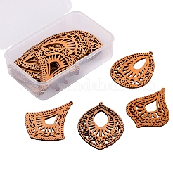 Pendentifs  gros en bois&nbsp;WOOD-CJ0001-16