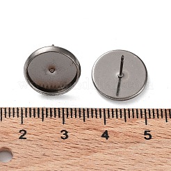 Impostazioni di orecchini in ottone&nbsp;IFIN-Q005-B-NR