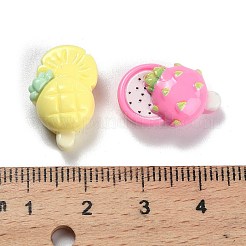 Cabochons décodés en résine opaque&nbsp;RESI-I338-02
