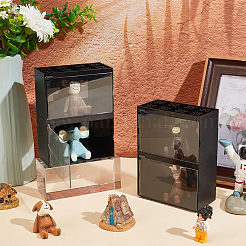 Rechteckige stapelbare Minifiguren-Vitrine aus Kunststoff&nbsp;ODIS-WH0043-60A