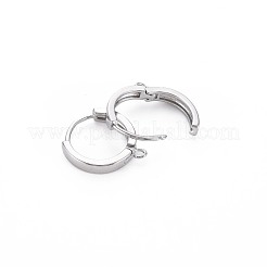 Messing Huggie Hoop Ohrring Zubehör&nbsp;KK-S364-158