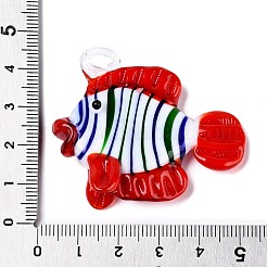 Colgantes artesanales de lampwork&nbsp;LAMP-N024-34C-02