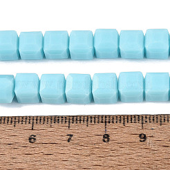 Opache perle di vetro fili&nbsp;GLAA-R041-8x8mm-C02
