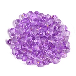 Perles de verre de peinture de cuisson givrée&nbsp;X1-DGLA-N005-8mm-06