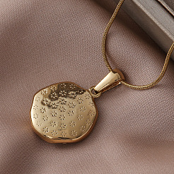 Colliers pour femmes en acier inoxydable 304 émaillé avec pendentif fleur en perle d'imitation&nbsp;DU2502