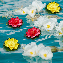 16 Stück 8 Farben Eva künstlicher Lotus&nbsp;DIY-FH0010-33