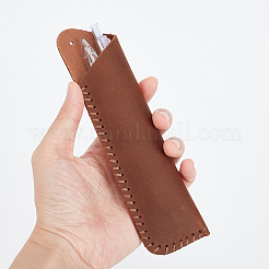 Étui à stylo en peau de vache&nbsp;DIY-WH0460-897