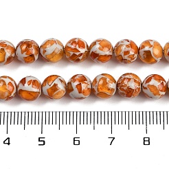 Stränge synthetischer Bernsteinperlen&nbsp;G-M199-02G