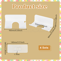 Badezimmerregale aus pp.-Kunststoff&nbsp;DIY-WH0888-564A