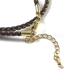 Fabrication de colliers tressés en cordon polyester&nbsp;MAK-L043-03G-18