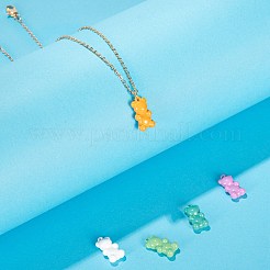 10pcs 10 Farben sprühlackierte Messinganhänger&nbsp;KK-LS0001-55