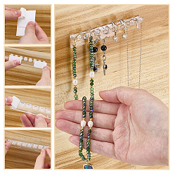 4 Set Kunststoff-Wandhaken zur Aufbewahrung von Halsketten und Armbändern&nbsp;AJEW-PH0008-97