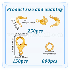 Kits de fermoirs mousquetons en alliage de zinc&nbsp;DIY-GO0002-21G