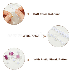 Elastisches Spitzenband aus Polyester mit Knopf und Schleife&nbsp;OCOR-HS0001-13B