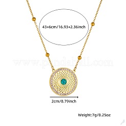 Sets aus Ohrsteckern und Halsketten mit Anhänger aus 304 Edelstahl&nbsp;FS-WG392A2-01
