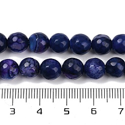 Natürliche Achatperlenstränge (gefärbt und erhitzt)&nbsp;G-G079-A09-03