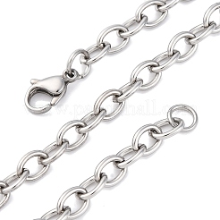 201 collane a catena in acciaio inossidabile&nbsp;NJEW-Q013-12A-P