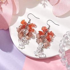 Natürliche Achat Ohrringe&nbsp;EJEW-TA00462-02