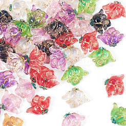 50 Stück durchscheinende Harz-Cabochons&nbsp;RESI-TA0005-66