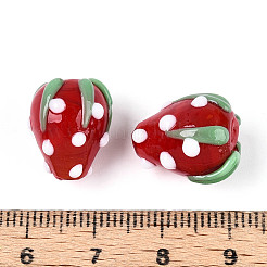 Cuentas irregulares hechas a mano hechas con lampwork&nbsp;LAMP-N033-02C
