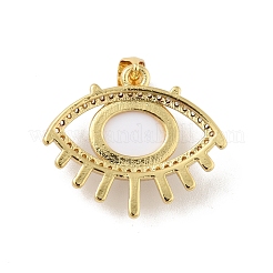 Colgante micropavé cubic zirconia de latón&nbsp;KK-B059-41G-A