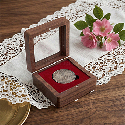 Boîtes magnétiques en bois pour badges&nbsp;CON-WH0095-239A-02