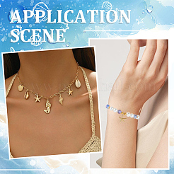 16pcs 8 styles pendentifs en laiton&nbsp;KK-SC0005-78
